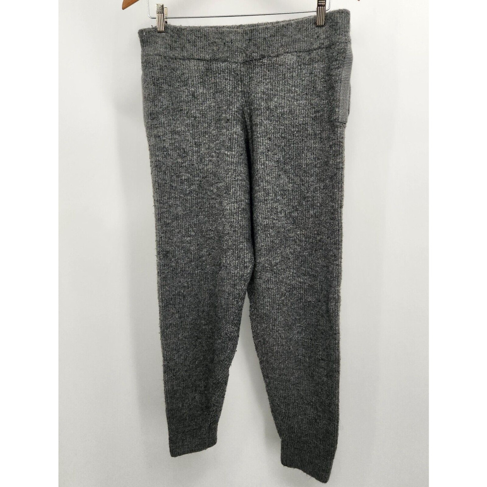 Express Knit Sweater Pants Women's Size Medium 2 Pockets Fuzzy Gray Loungewear